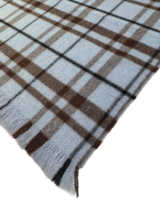 Wool Chashmere Blue Cocoa Blanket Scarf