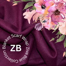 Merlot Cashmere Woollen Blanket Scarf