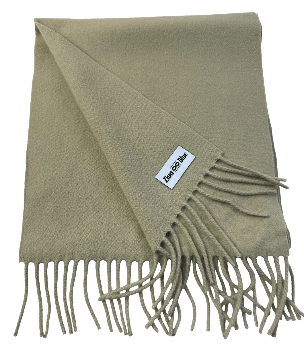 Merino Soft Florentine Olive Green -  Woollen Scarf