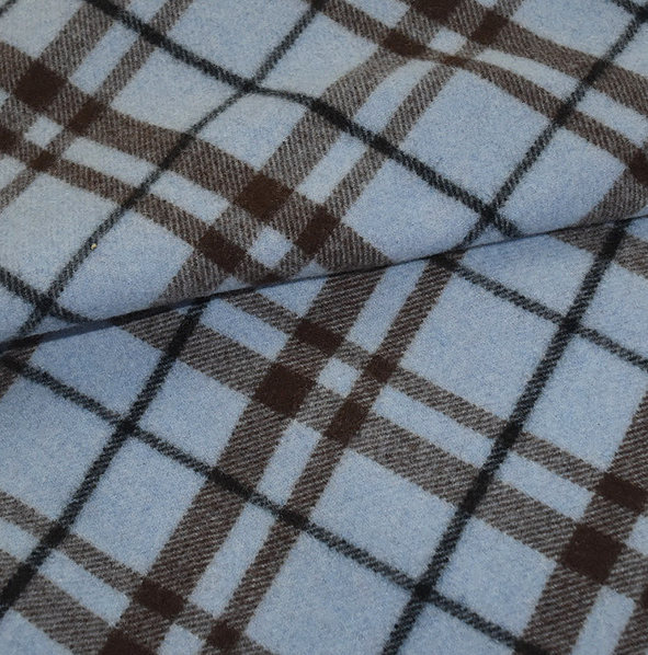 Wool Chashmere Blue Cocoa Blanket Scarf