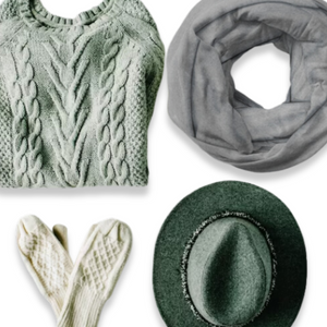 Infinity Scarf - European Knit Soft Light Grey