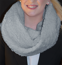 Infinity Scarf - Grey Sherpa Cuddle Fleece