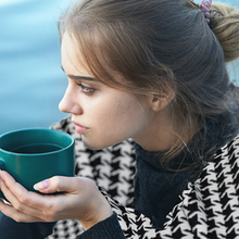 Black Houndstooth Check Blanket Scarf