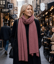 Mahogany Marle Cashmere Woollen Blanket Scarf