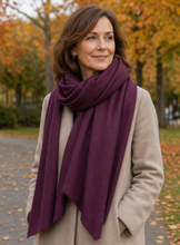 Merlot Cashmere Woollen Blanket Scarf