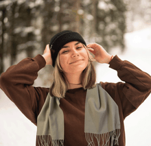 Merino Soft Florentine Olive Green -  Woollen Scarf