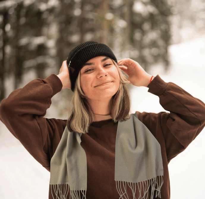 Merino Soft Florentine Olive Green -  Woollen Scarf