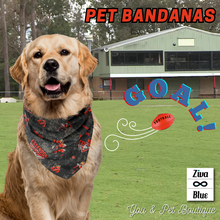 Pet Bandana - Bombers - Red and Black