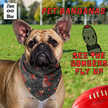 Pet Bandana - Bombers - Red and Black