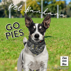 Pet Bandana - Pies - Black and White