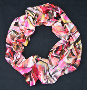Infinity Scarf - Abstract Pink Spice
