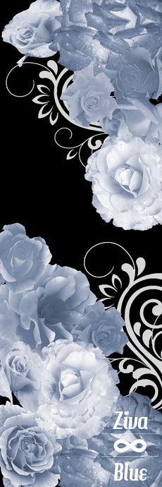 Black and White Rose - Yoga Pilates Mat