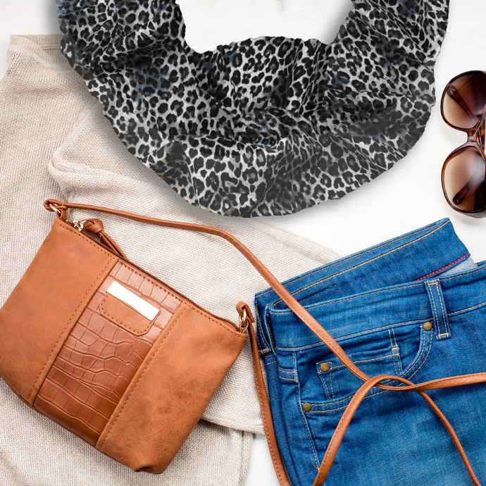 Infinity Scarf - Black Leopard
