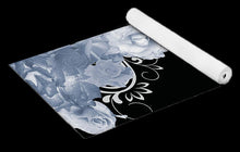 Black and White Rose - Yoga Pilates Mat