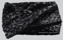 Infinity Scarf - Luxurious Black super soft faux fur