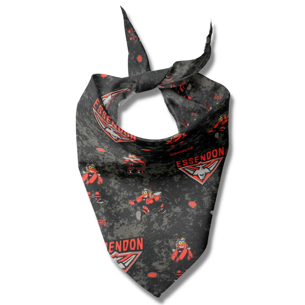 Pet Bandana - Bombers - Red and Black