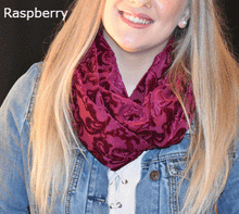 Infinity Scarf - Burn Out Velvet collection