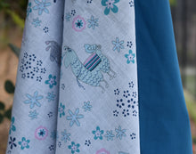 Baby Swaddle - BabyPop RollUp Wraps - Teal llama