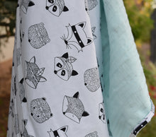 Baby Swaddle - BabyPop Rollup Wrap - Black & White Bear