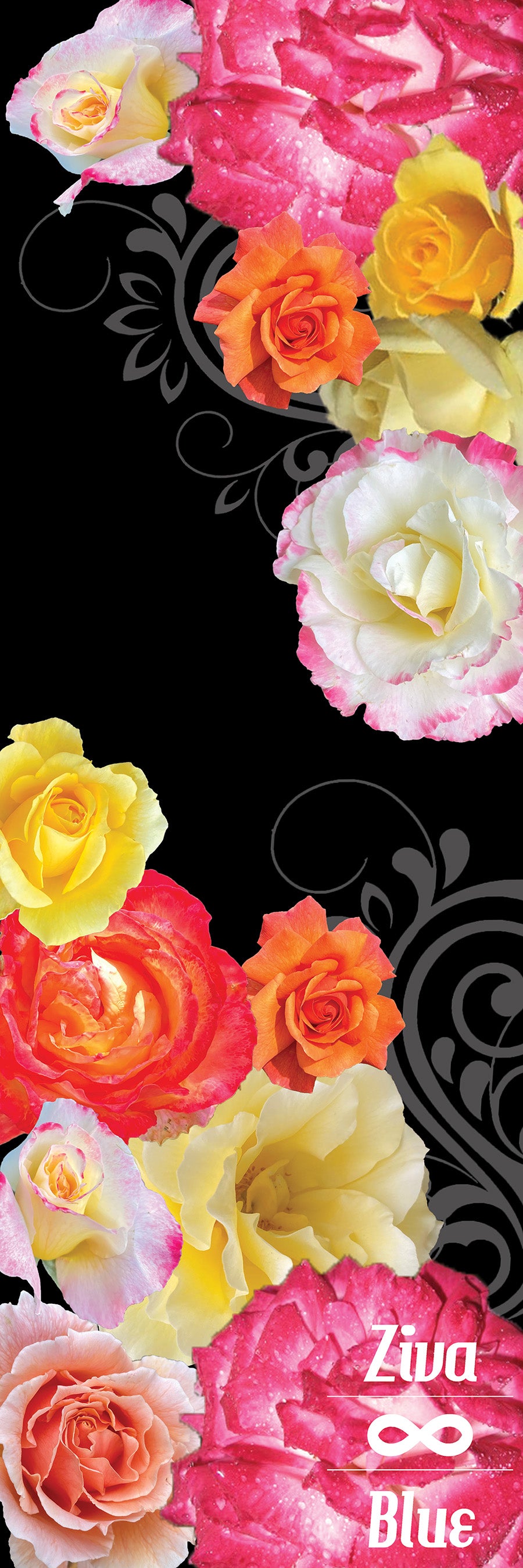 Coloured Rose - Yoga Pilates Mat