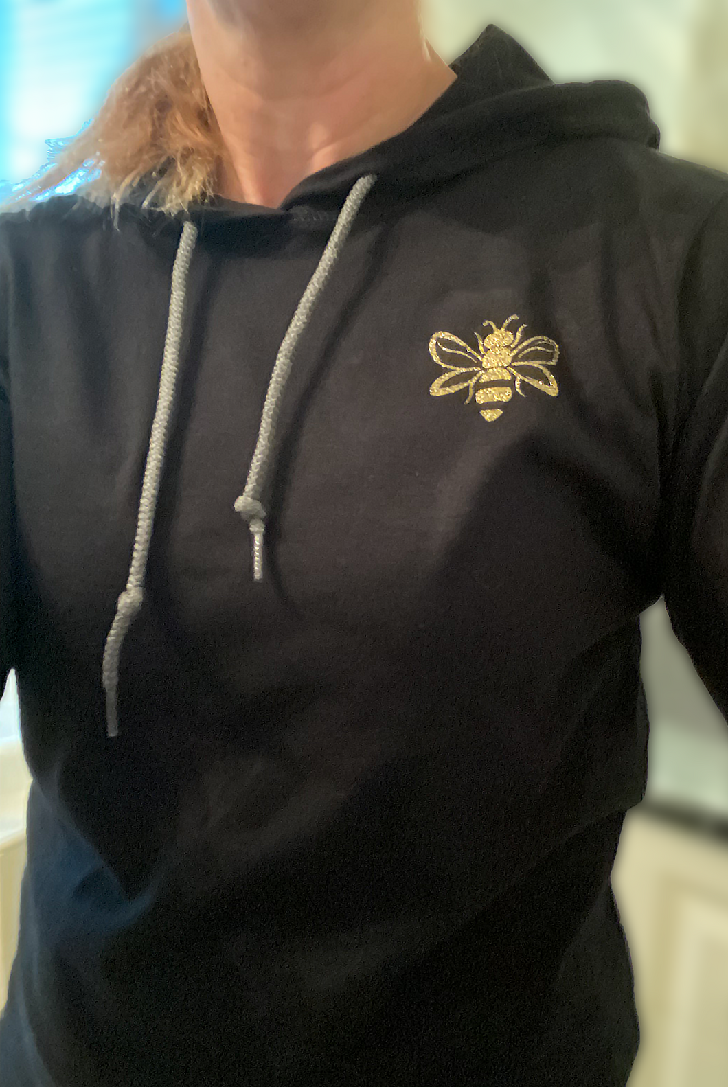 Fine as can Bee  - Long Sleeve lightweight Hoodie