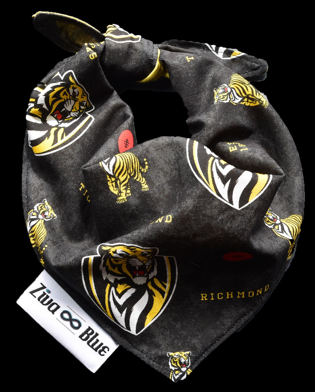 Pet Bandana - RFC Tigers - Yellow & Black