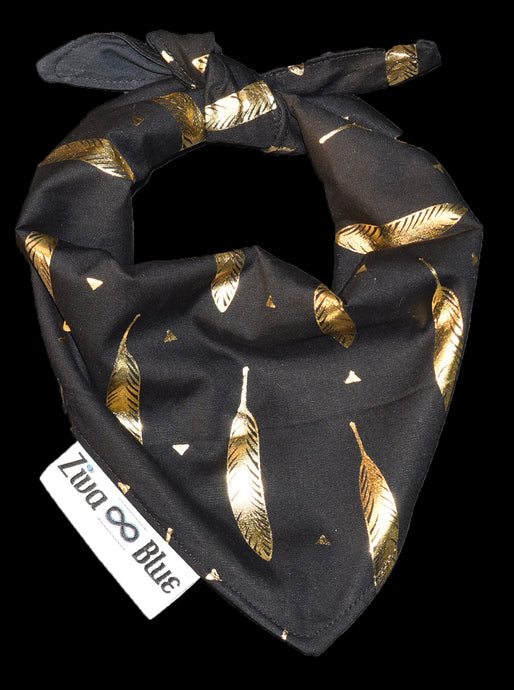 Pet Bandana - Golden Feathers