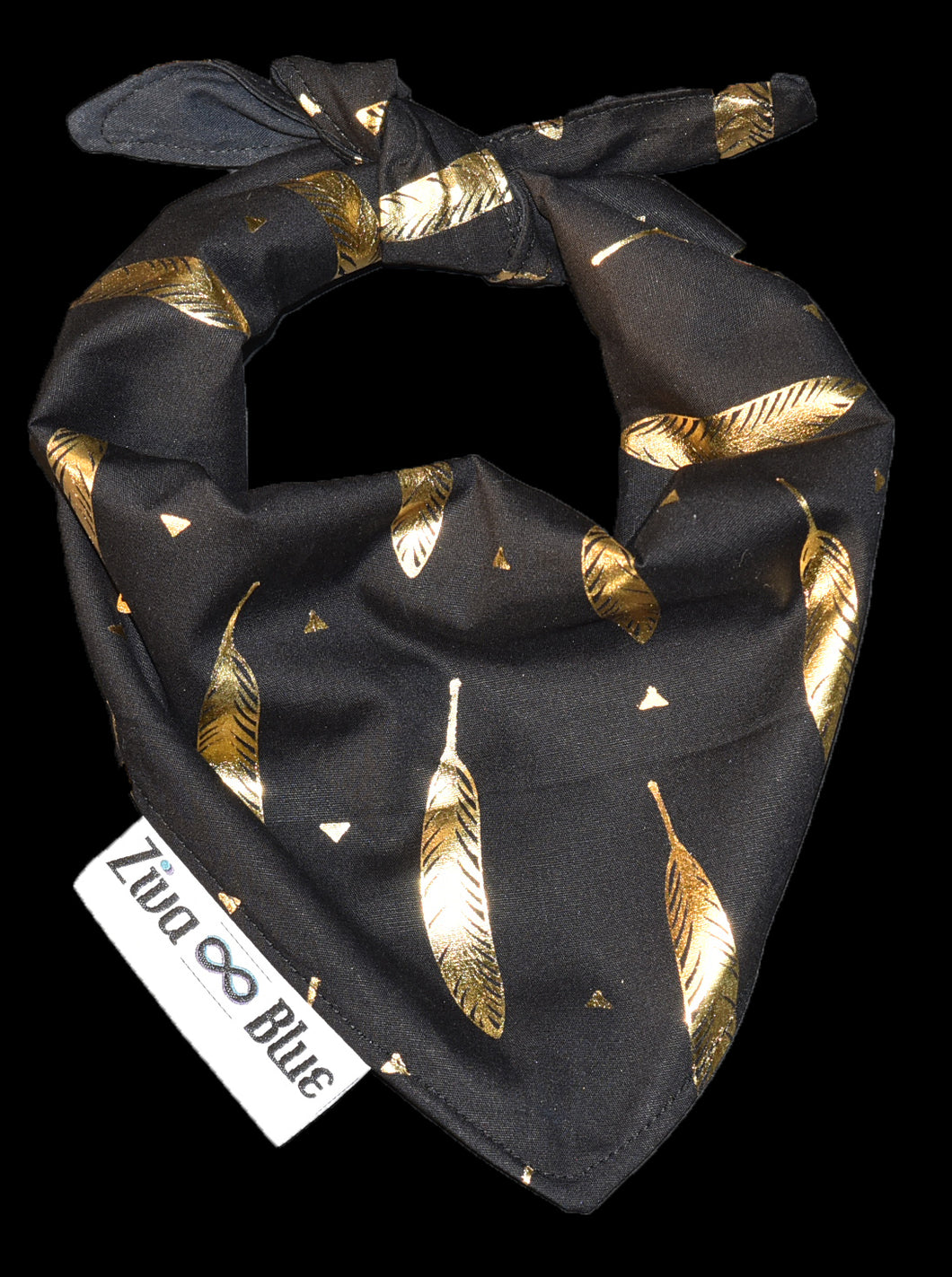 Pet Bandana - Golden Feathers