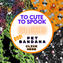 Pet Bandana -  To Cute to Spook - Halloween