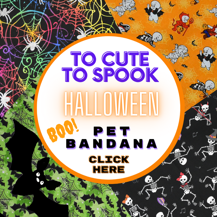 Pet Bandana -  To Cute to Spook - Halloween