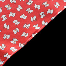 Pet Bandana -  Little White Pup on red