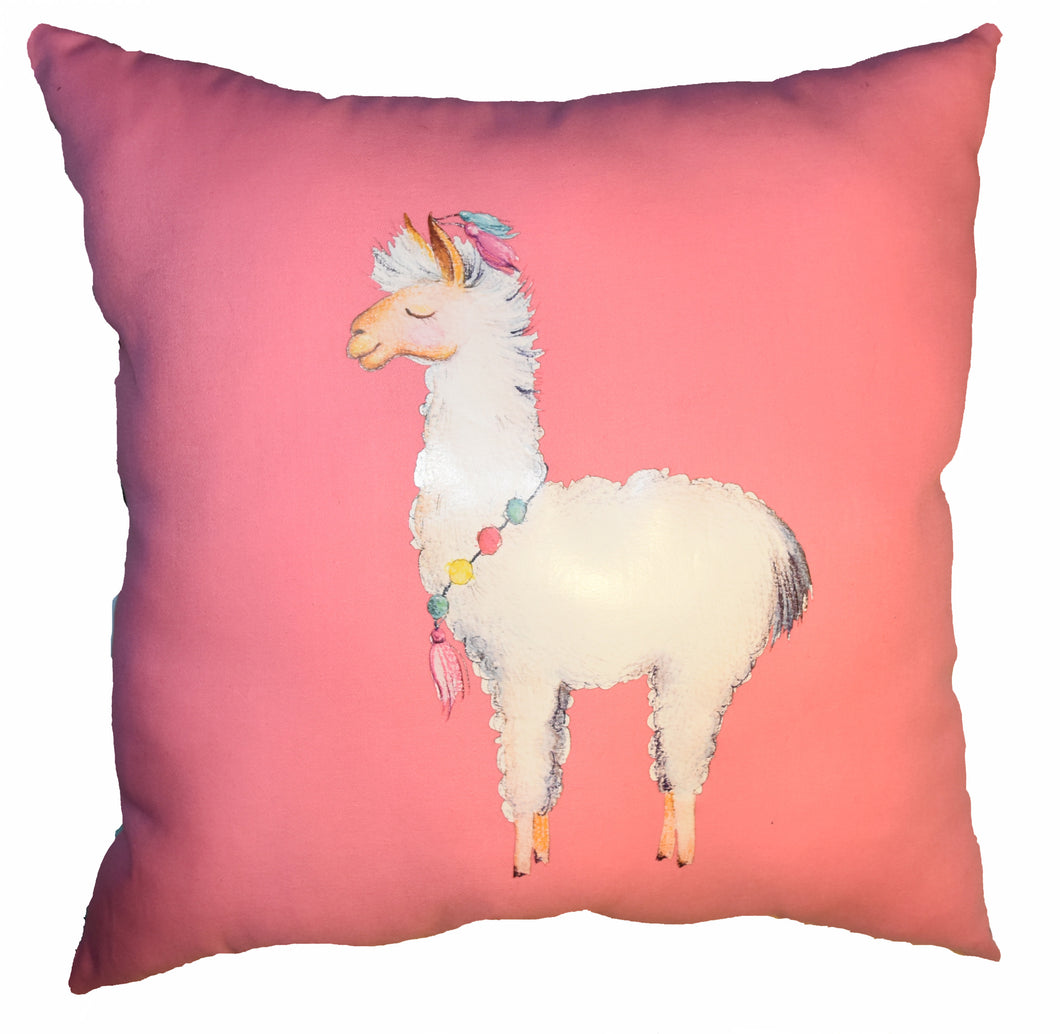 llama Juana throw cushion
