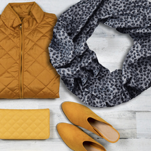 Infinity Scarf - Blue Leopard