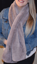 Scarf - Super Soft Faux Fur Scarf - Orchid