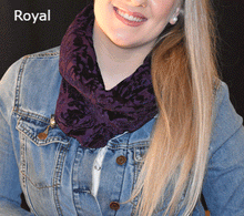 Infinity Scarf - Burn Out Velvet collection