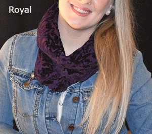 Infinity Scarf - Burn Out Velvet collection
