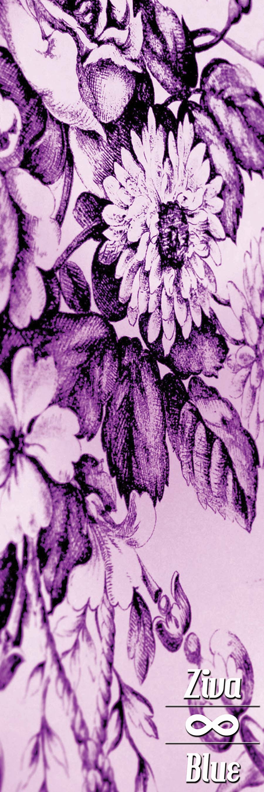 Purple Toile - Yoga Pilates Mat